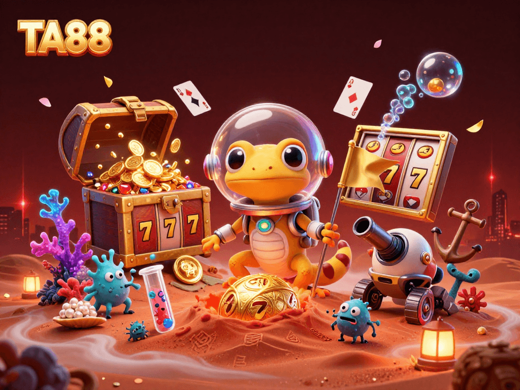 Experience thrilling wins at TA88 Casino with 3D gecko astronauts and treasure-filled galaxies.