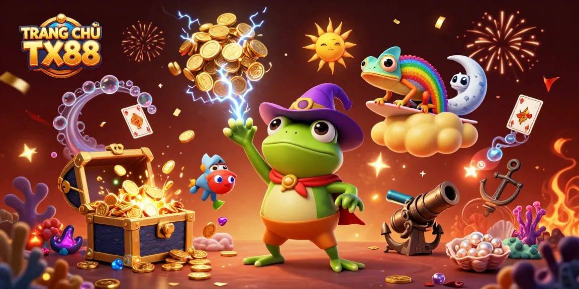 Experience the excitement of TRANG CHỦ TX88 with colorful games and dynamic action.