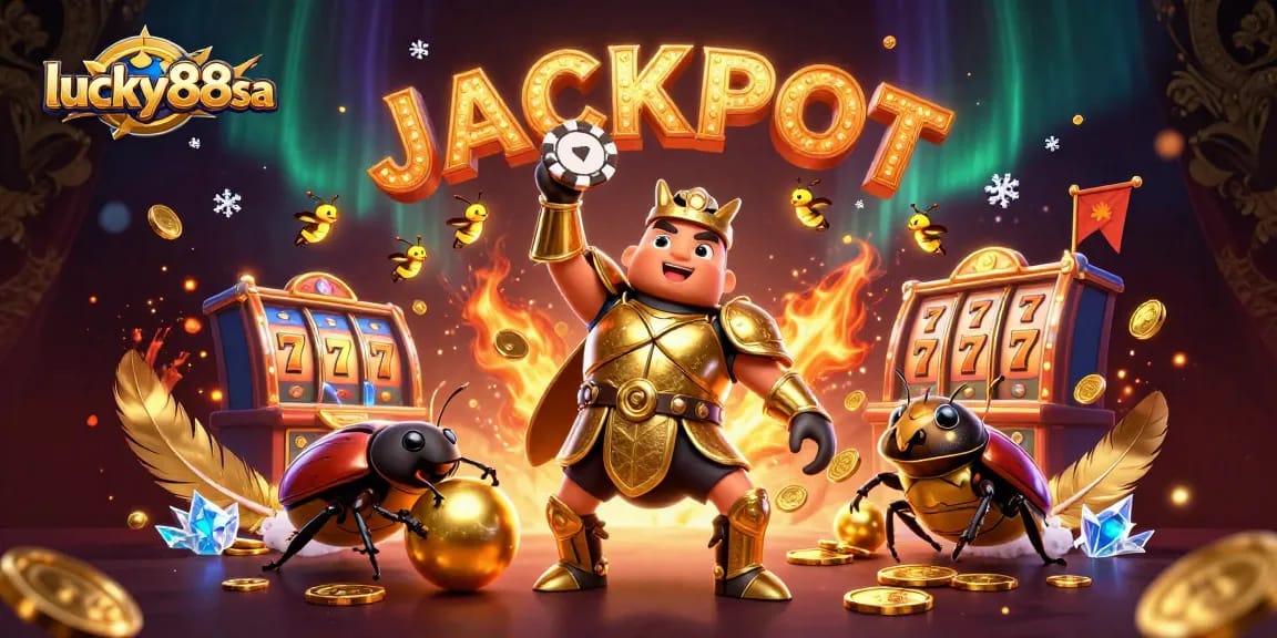 Experience the thrill of lucky88sa with vibrant casino characters and dynamic game elements.