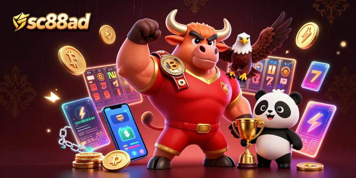 Celebrate winning moments with sc88ad's dynamic casino scene filled with slot machines and crypto excitement.