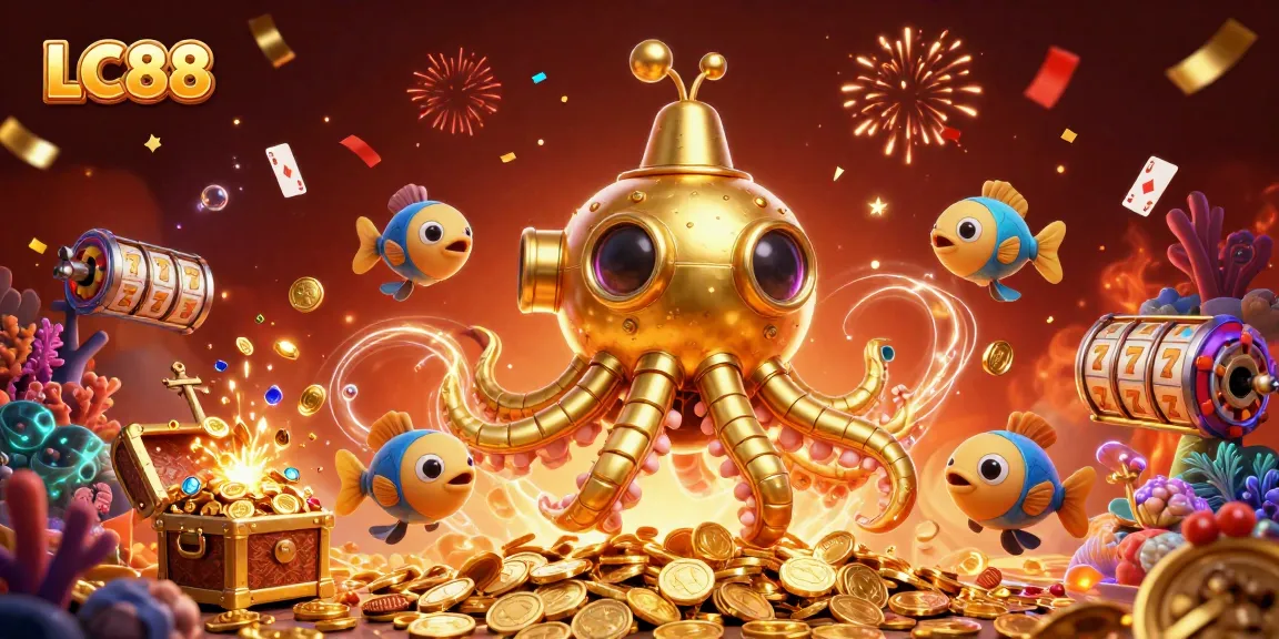 Winning big at LC88 with spirited 3D characters representing an exciting online casino adventure.