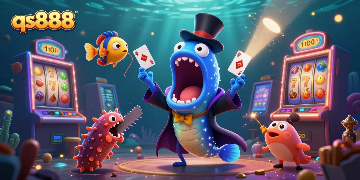 Engage in thrilling casino fun at qs888 with magical 3D deep-sea creatures performing dramatic stunts.