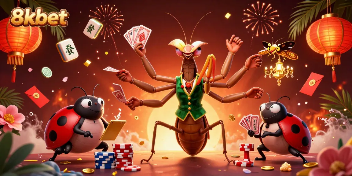 Experience the excitement of 8xbet with vibrant gaming elements and immersive atmosphere in this dramatic scene.