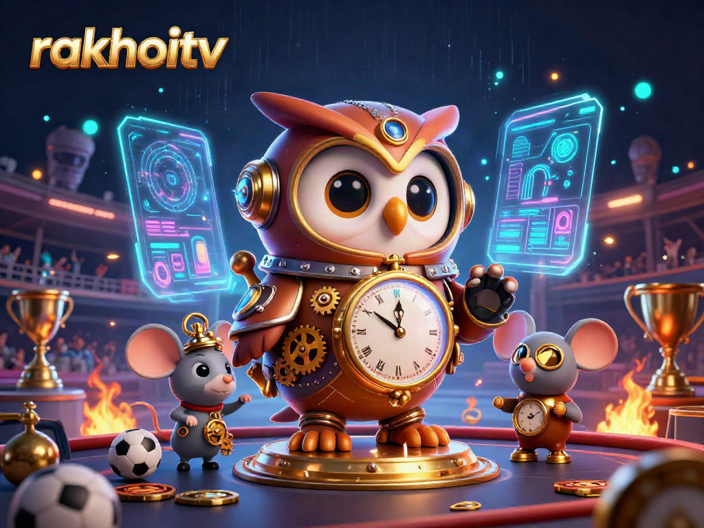 Bet on sports with rakhoitv's engaging live illustration, featuring dynamic gaming elements.
