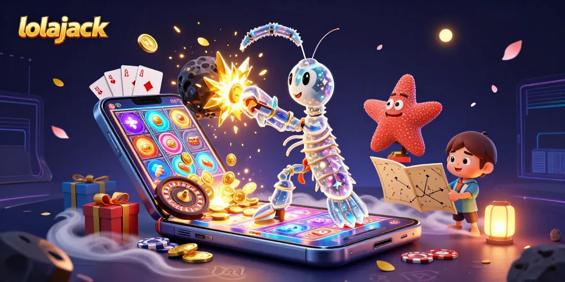 Experience thrilling wins at Lolajack Casino with vibrant 3D gaming elements and cosmic adventures.
