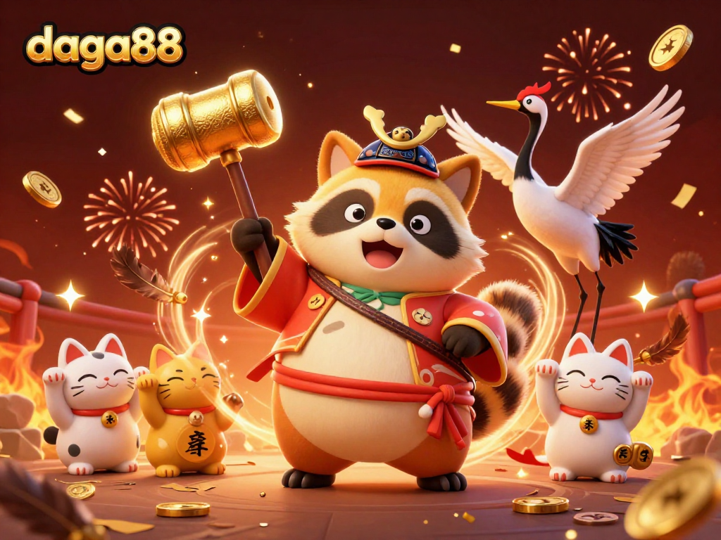 Join the excitement of daga88's cockfighting arena, featuring vibrant characters and dynamic visuals.