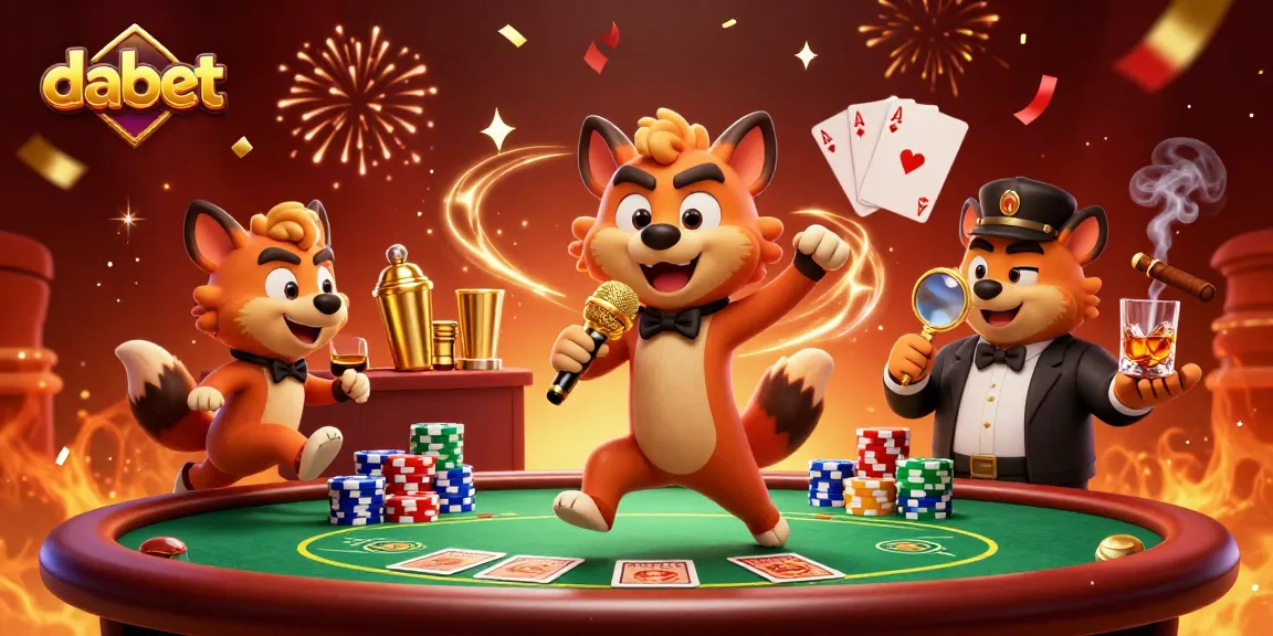 dabet players enjoying a vibrant casino atmosphere featuring hyenas in a dynamic casino scene.