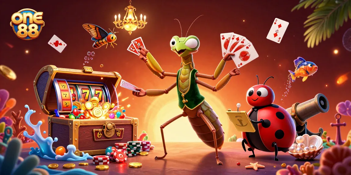 Experience winning strategies for one 88 with a vibrant 3D illustration of a casino scene