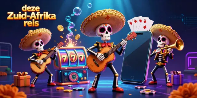 Deze Zuid-Afrika reis biedt een kleurrijke illustratie van een mariachi-band met speelse elementen voor een spannende ervaring.