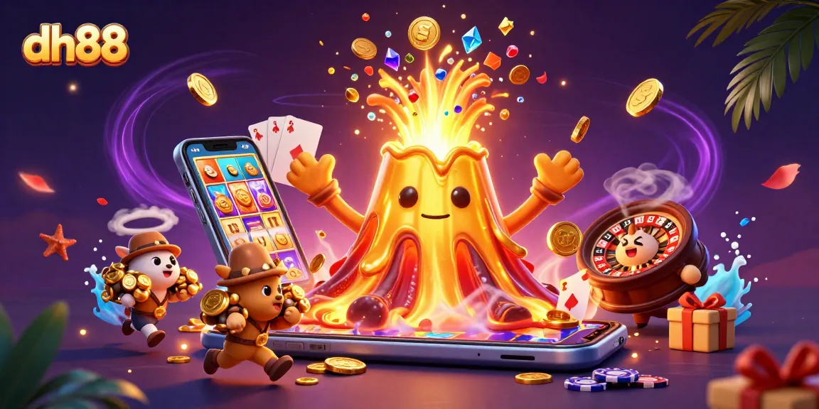 Engage with dh88's dynamic gaming world filled with golden treasures and lively characters.
