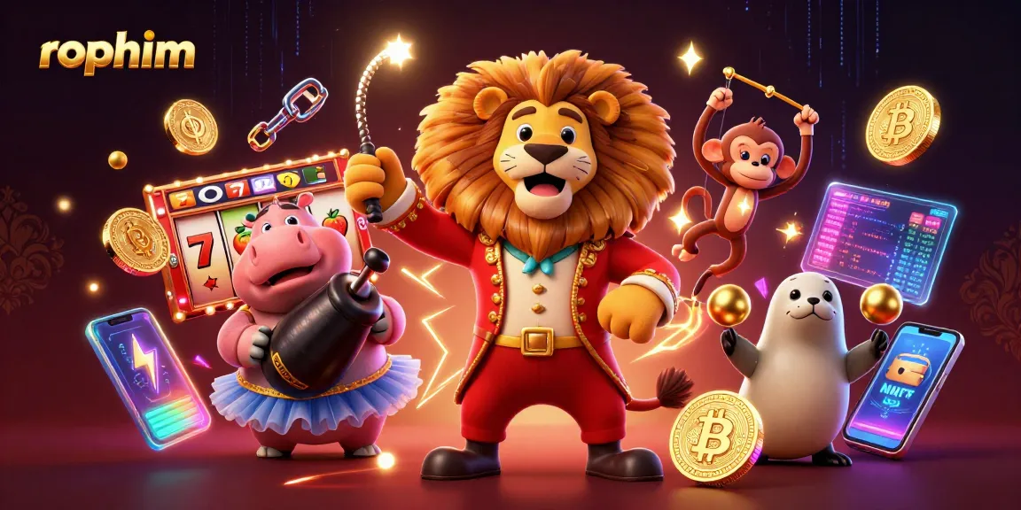 Experience thrilling gameplay with rophim's vibrant casino illustration showcasing iconic characters and elements.