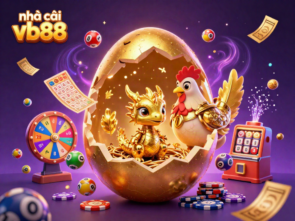 Engage with the exciting world of nhà cái vb88 in this vibrant, dynamic casino illustration.