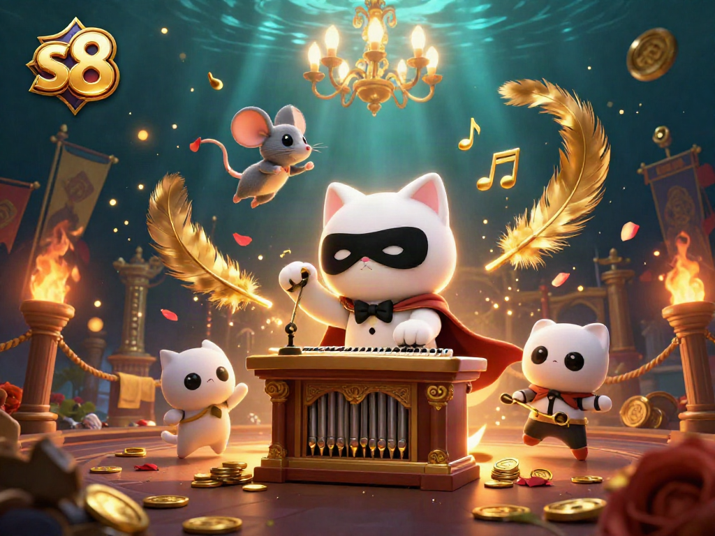 Experience s8 in a vibrant 3D casino scene filled with enchanting characters and mystical elements.