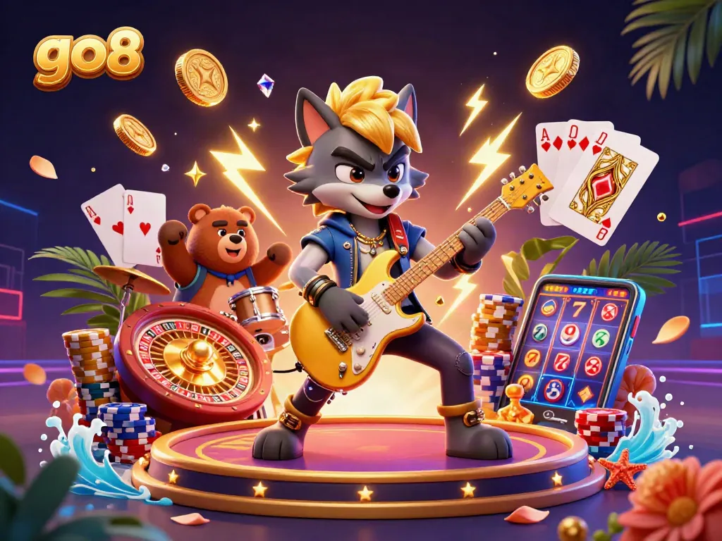 Experience the excitement of go8 casinos with dynamic characters and vibrant gaming elements