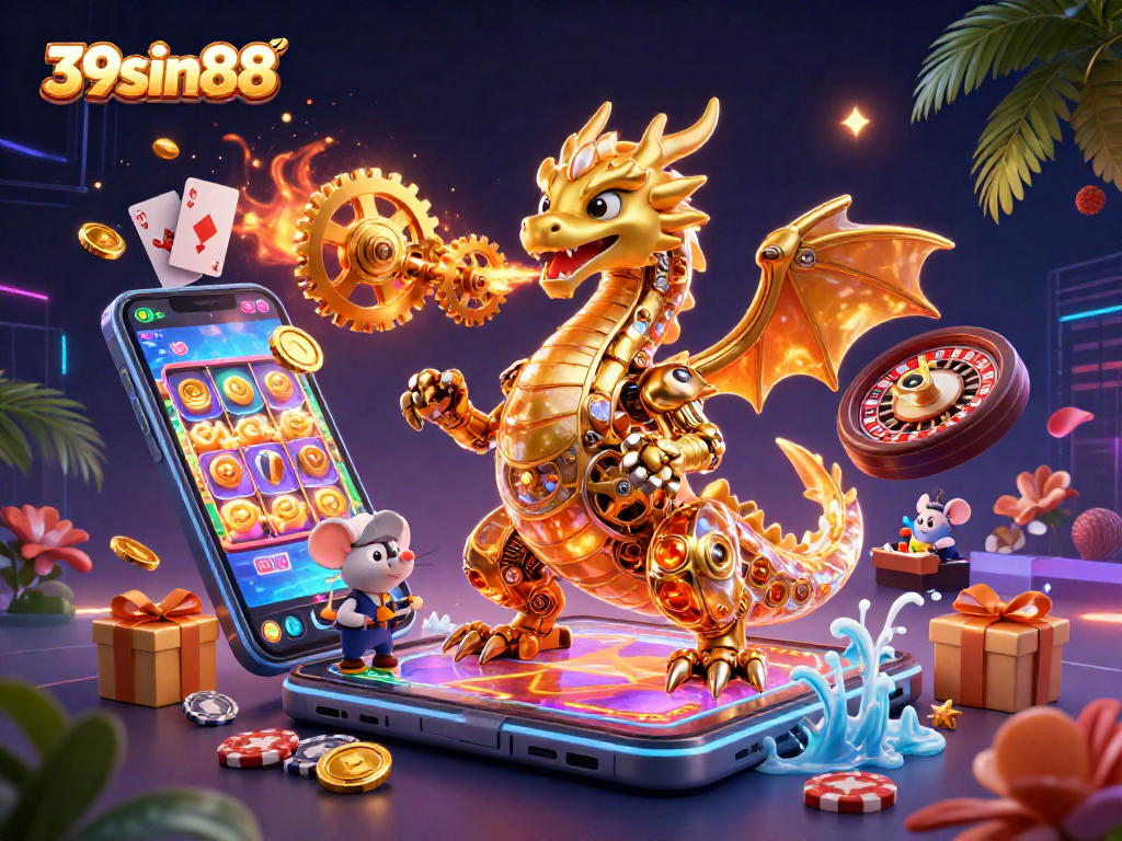 Engage in casino fun with the 39sin88 golden dragon and thrilling game elements.