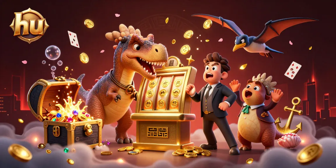Claim big wins at hu with a pachycephalosaurus jackpot scene bursting with excitement and gold.
