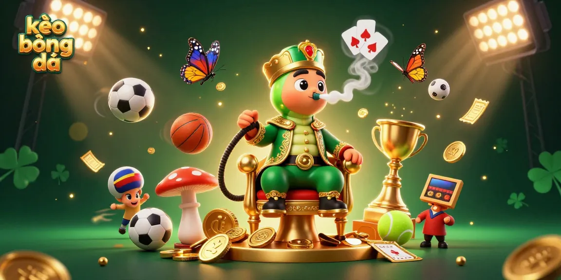Experience kèo bóng đá with thrilling dynamics from sports balls and vibrant elements.