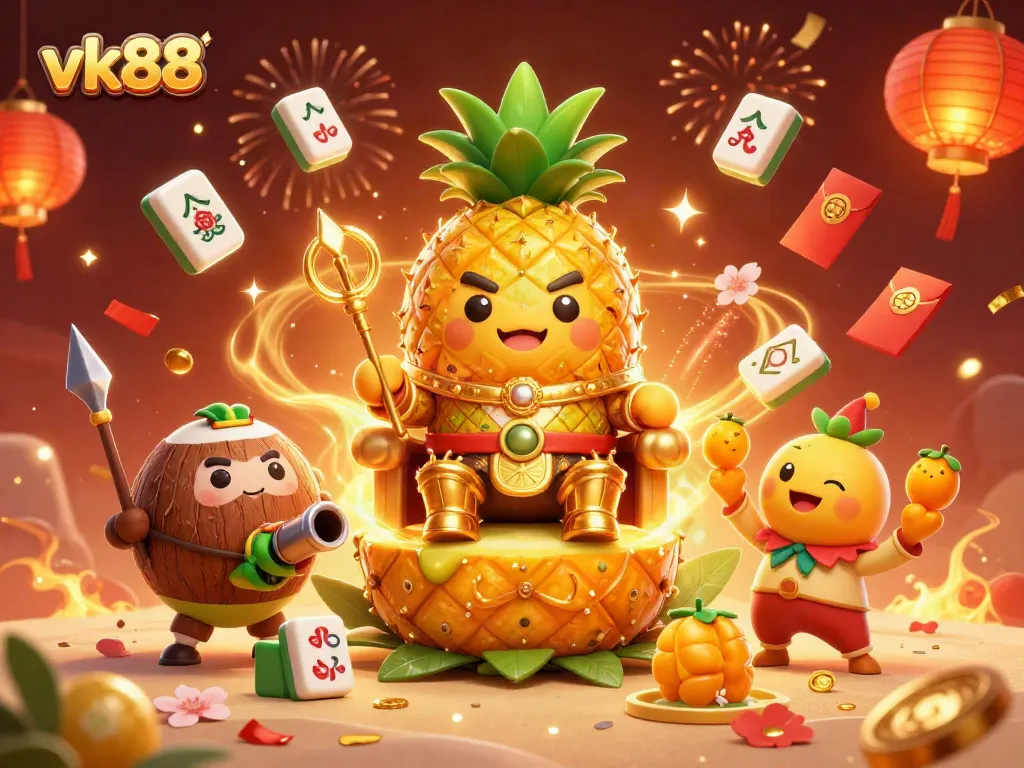 Experience the vibrant excitement of vk88 as the golden pineapple king rules the casino scene.