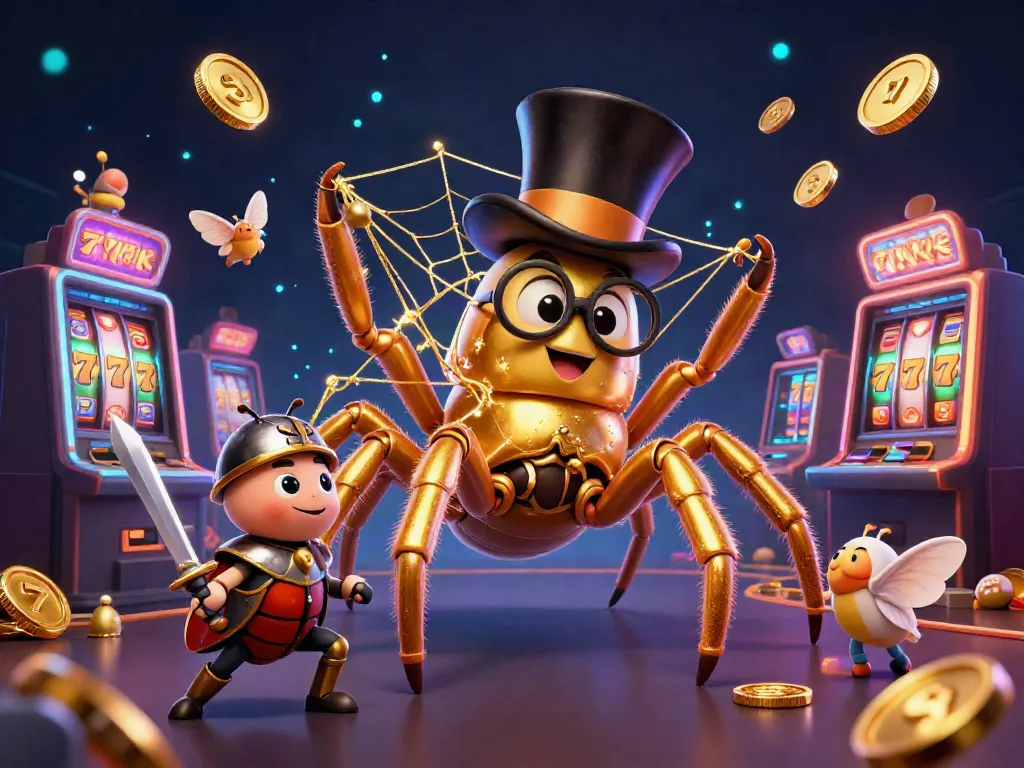 Engage with phimmoi net phim mới as a golden tarantula and beetle knight navigate a vibrant casino.
