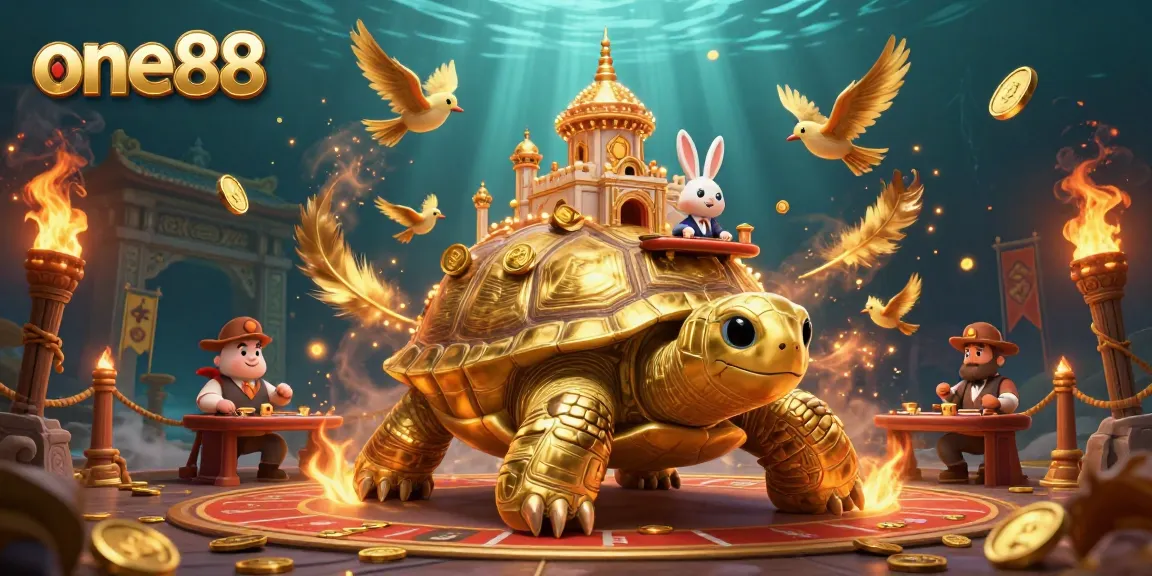 Experience the excitement of one88 with our vibrant casino-themed illustration featuring dynamic characters and elements.