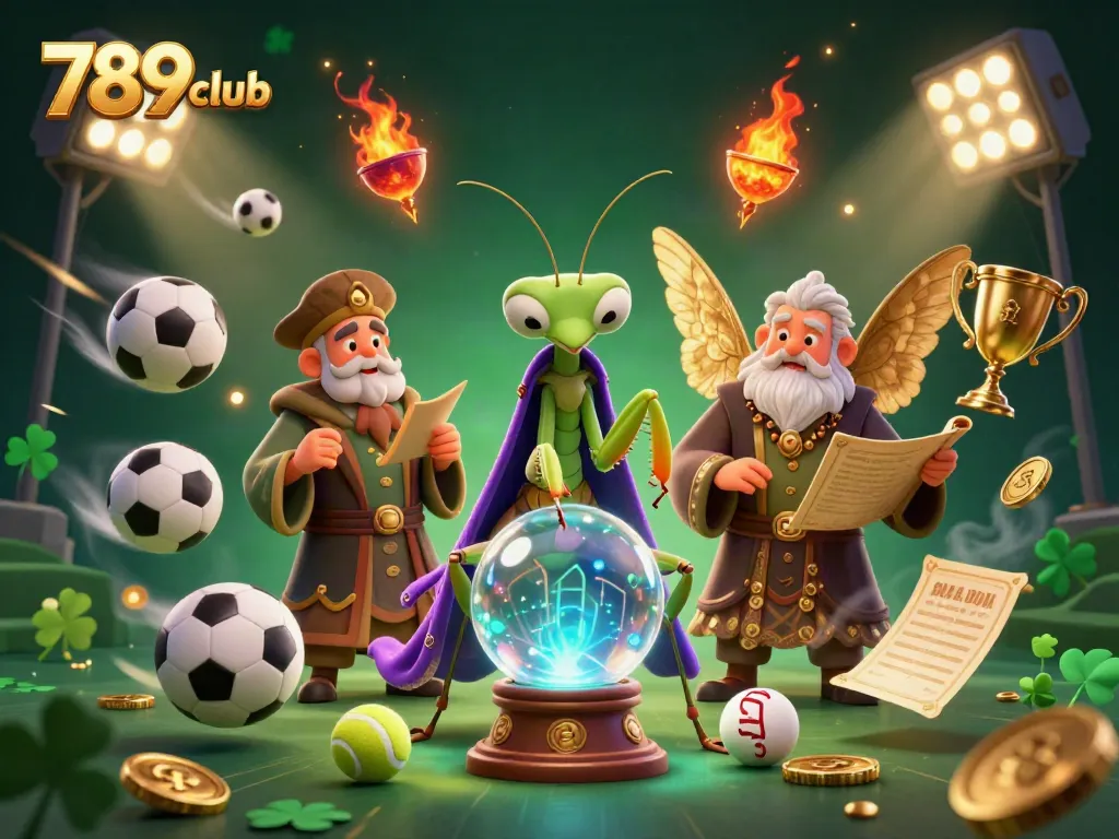 Bet on your luck at 789club with an enchanting 3D illustration of a fortune teller and mystical elements.