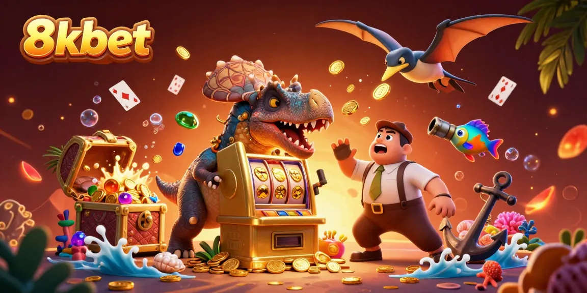 Experience 8xbet dynamic jackpots with exhilarating creatures and rich casino elements bursting with gold coins.