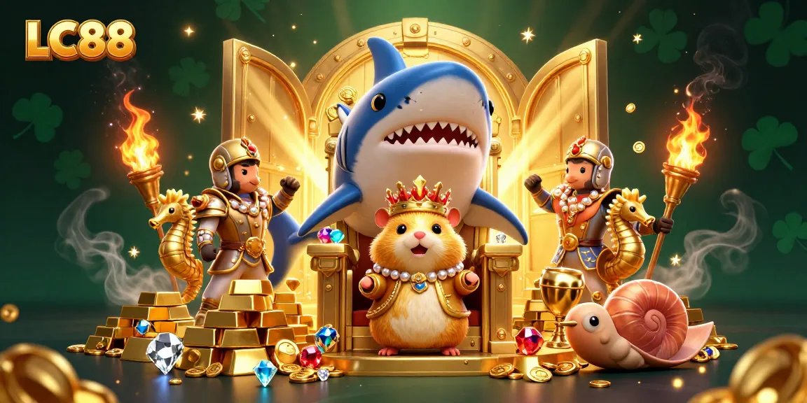 Engage in thrilling betting at LC88, where a vibrant casino world bursts with gems, gold, and adventure.