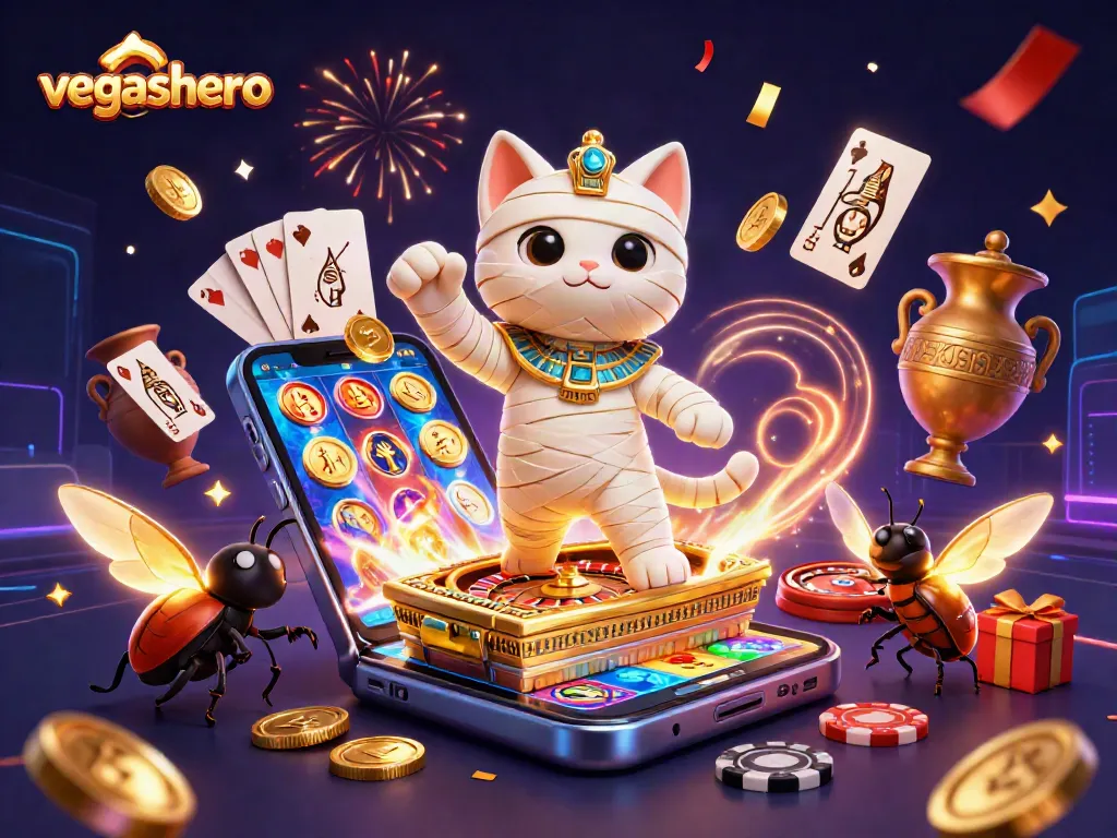 Experience the thrilling VegasHero casino with vibrant games and lively 3D characters.