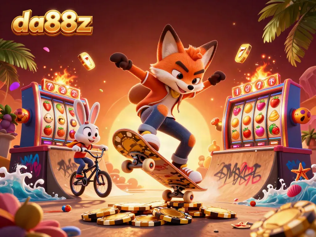 Experience thrilling gameplay with da88z led by vibrant character action in a lively casino setting.