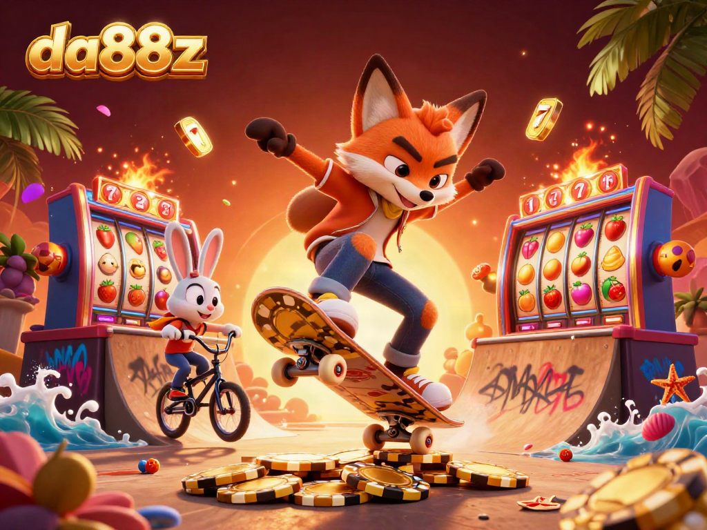 Experience thrilling gameplay with da88z led by vibrant character action in a lively casino setting.