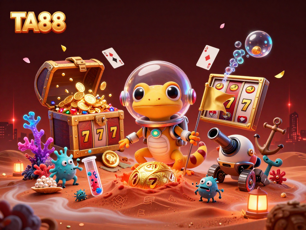Experience thrilling wins at TA88 Casino with 3D gecko astronauts and treasure-filled galaxies.