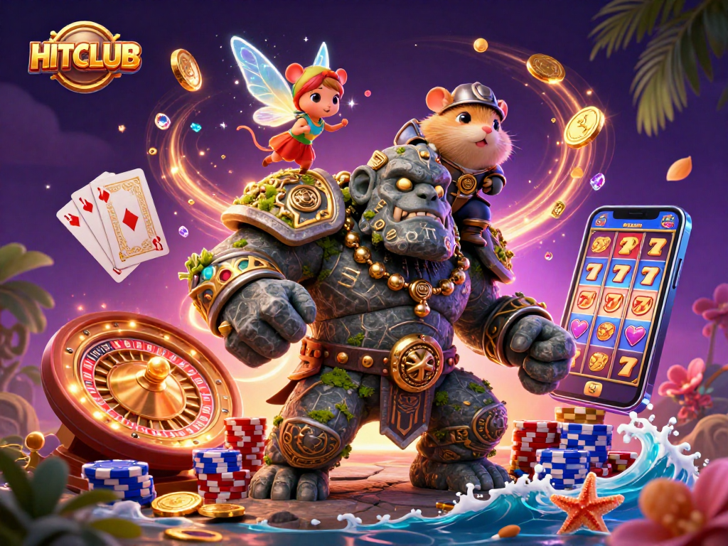Join the excitement at HITCLUB with vibrant magical elements and thrilling casino games.