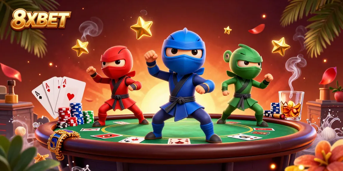 Experience high-stakes action with 8XBET as colorful chameleons illuminate the gaming scene.