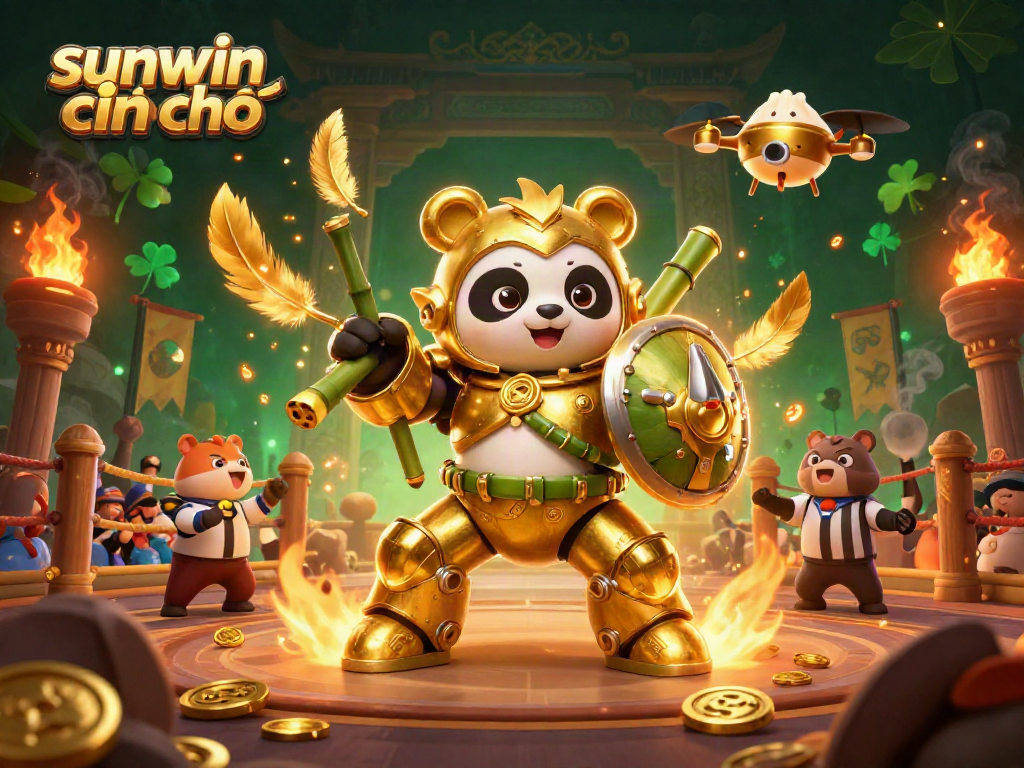 Experience the thrilling game action with sunwin chính chủ featuring dynamic characters in a vibrant casino arena.