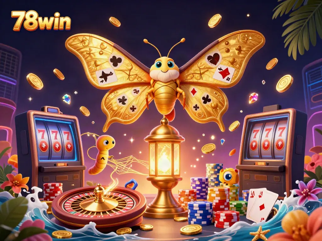 Experience the thrill of gaming at 78win with vibrant symbols and golden rewards.