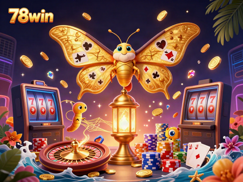 Experience the thrill of gaming at 78win with vibrant symbols and golden rewards.