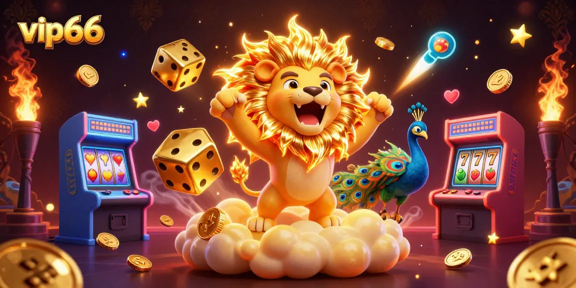 Experience the excitement of vip66 with vibrant casino elements and lively characters in a dynamic scene.