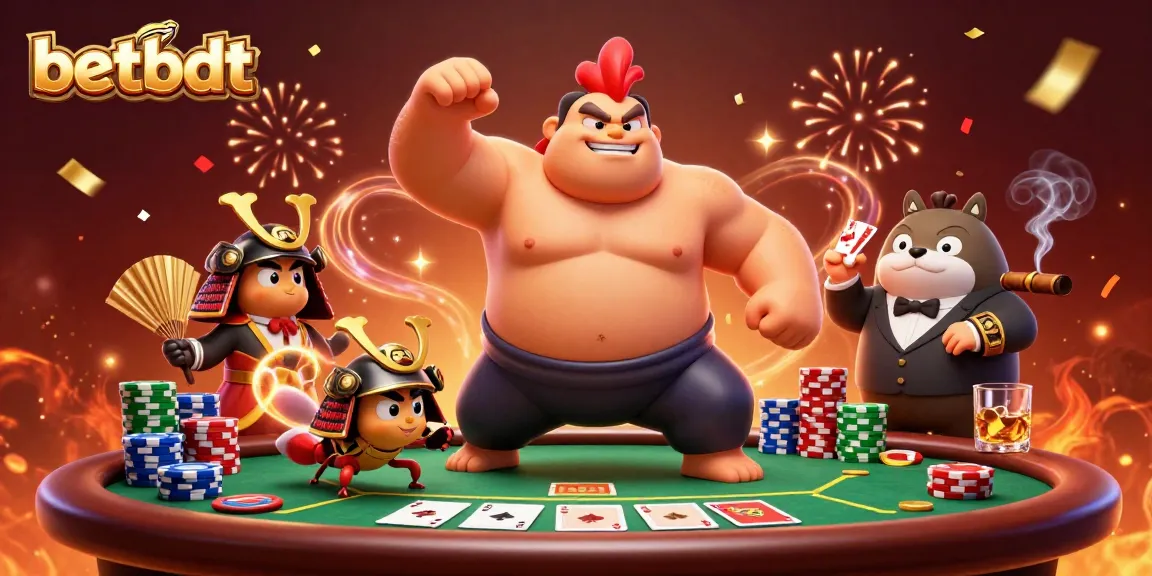 Experience thrilling poker play with colorful poker chips and action-packed scene at betbdt.