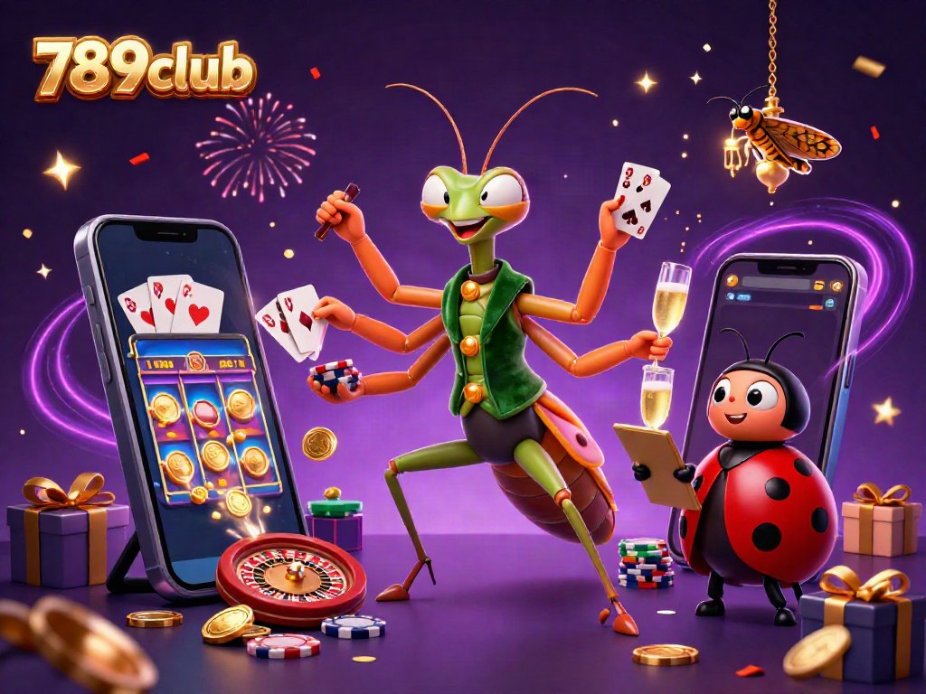 Experience thrilling gameplay at 789club with vibrant characters and exciting casino elements.