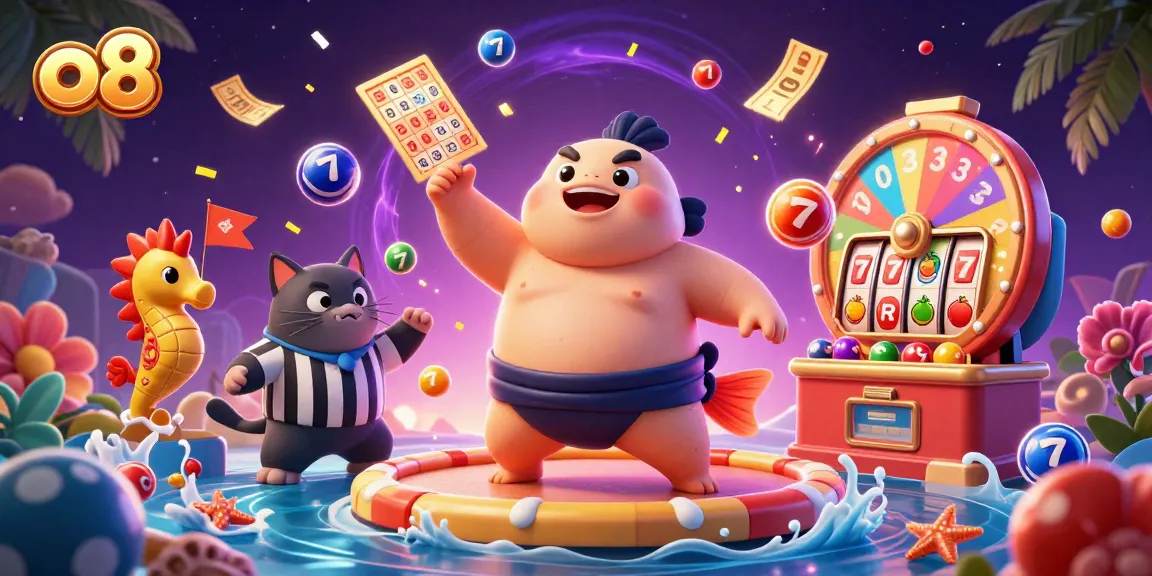 Engage with o8's vibrant underwater slot game scene featuring the fugu and dynamic lottery elements.
