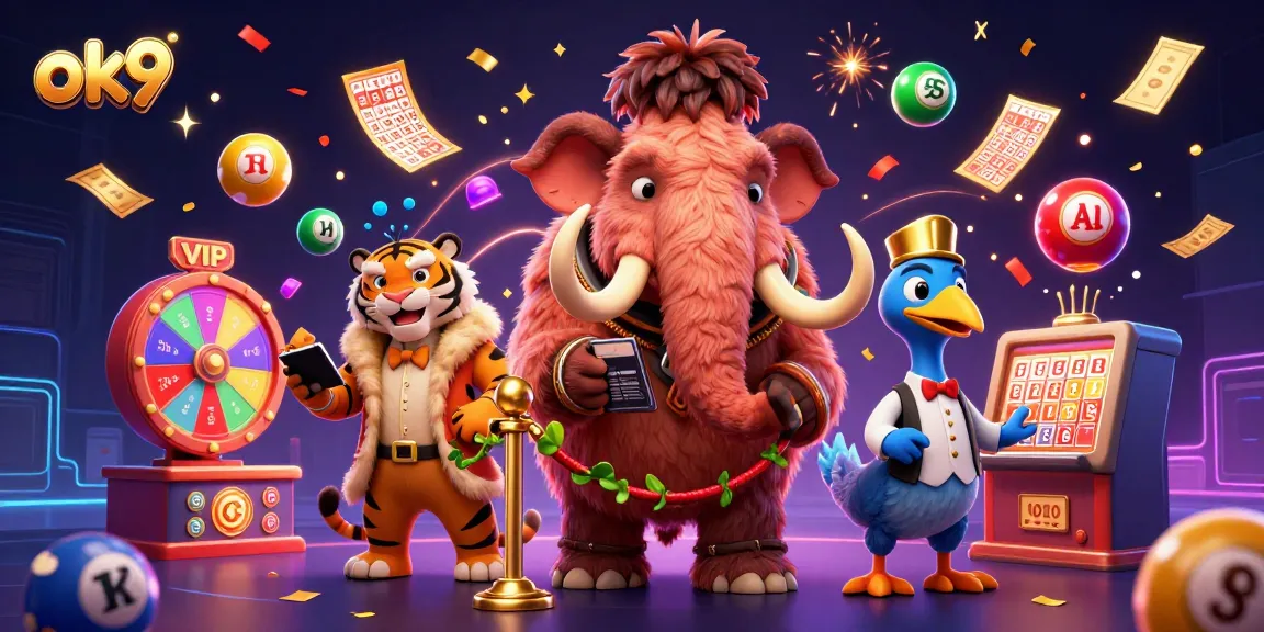 Engage with ok9's thrilling casino experience featuring vibrant characters and dynamic gaming elements.