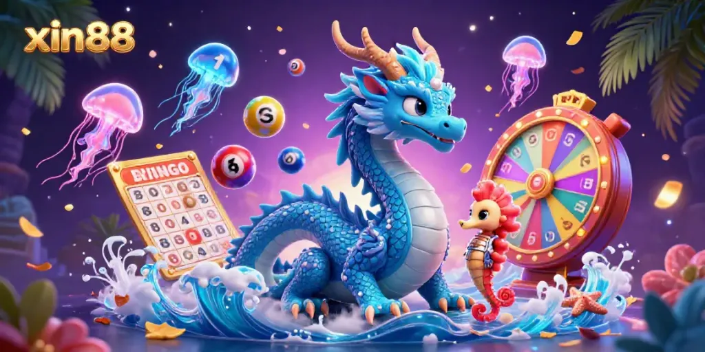 Engage in dynamic gaming excitement with xin88 in a vibrant casino world of characters and prizes.