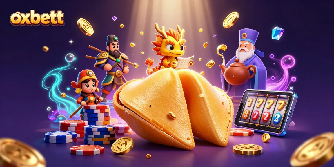Experience thrilling wins at oxbett with dynamic casino elements and a magical illustration.