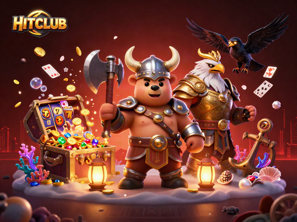 Experience epic wins with HITCLUB's dynamic games featuring vibrant casino elements and action.