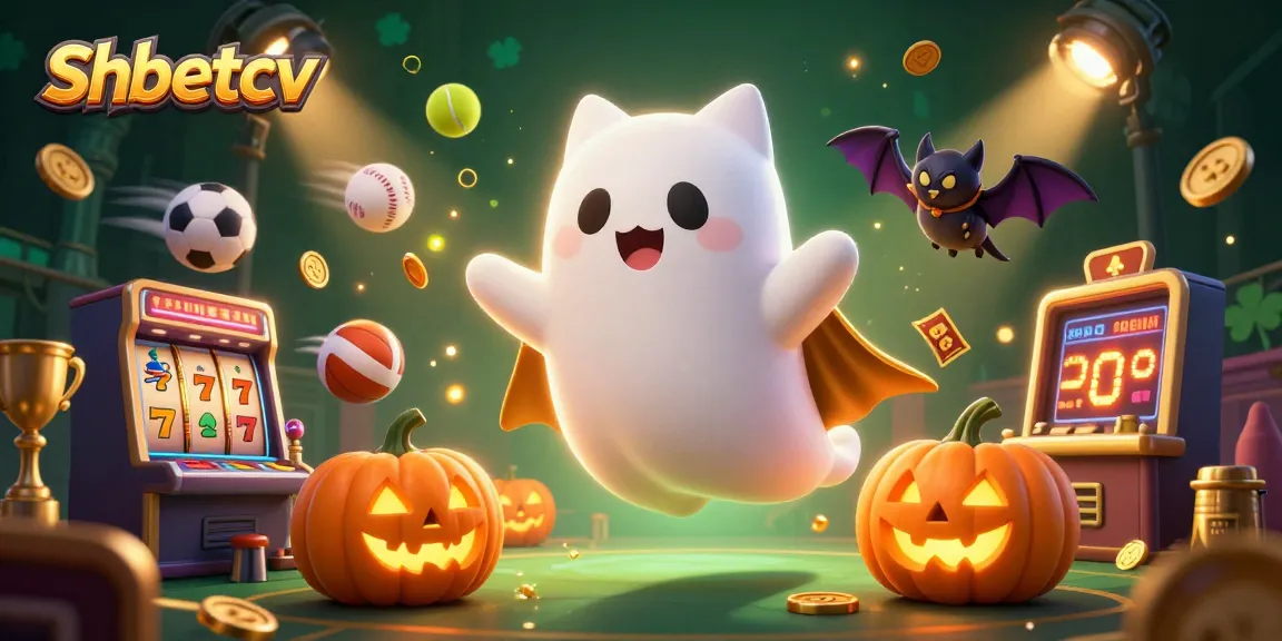 Experience thrilling odds at shbetcv with a haunted casino scene featuring dynamic games and a ghostly companion.