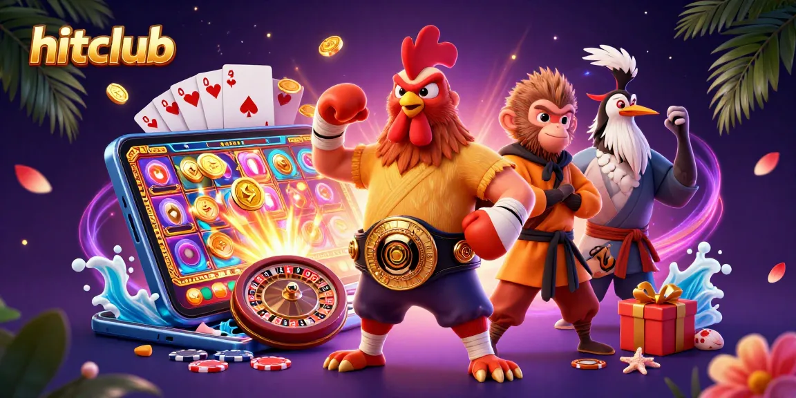 Hitclub offers thrilling slot action with dynamic characters and game elements bursting with excitement.