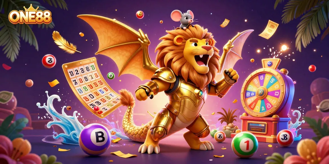 Experience thrilling gameplay at ONE88 with an exciting 3D chimera and colorful dynamic gambling elements.