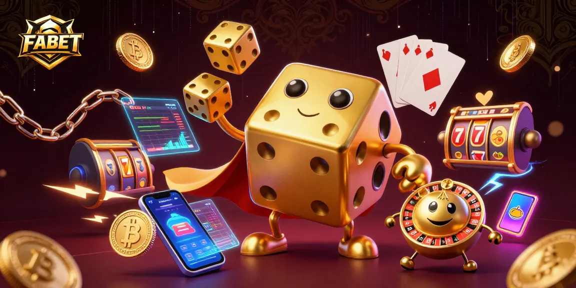 Experience thrilling FABET action with dynamic characters and casino elements in a vibrant scene.