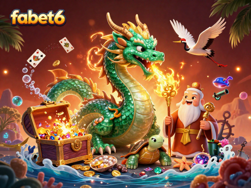 Experience vibrant gameplay at fabet6, featuring unique characters in an underwater treasure adventure.
