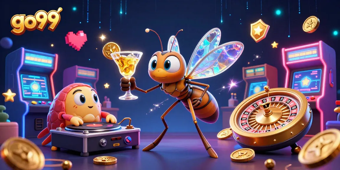 Experience go99's thrilling casino world with vibrant 3D characters and engaging gaming elements.